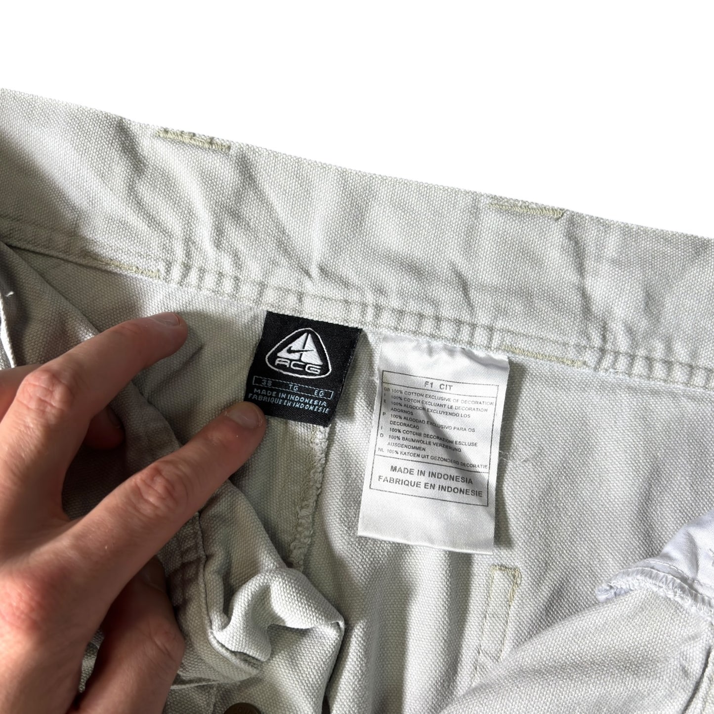 Nike ACG 2001 Articulated Off White Trousers W38