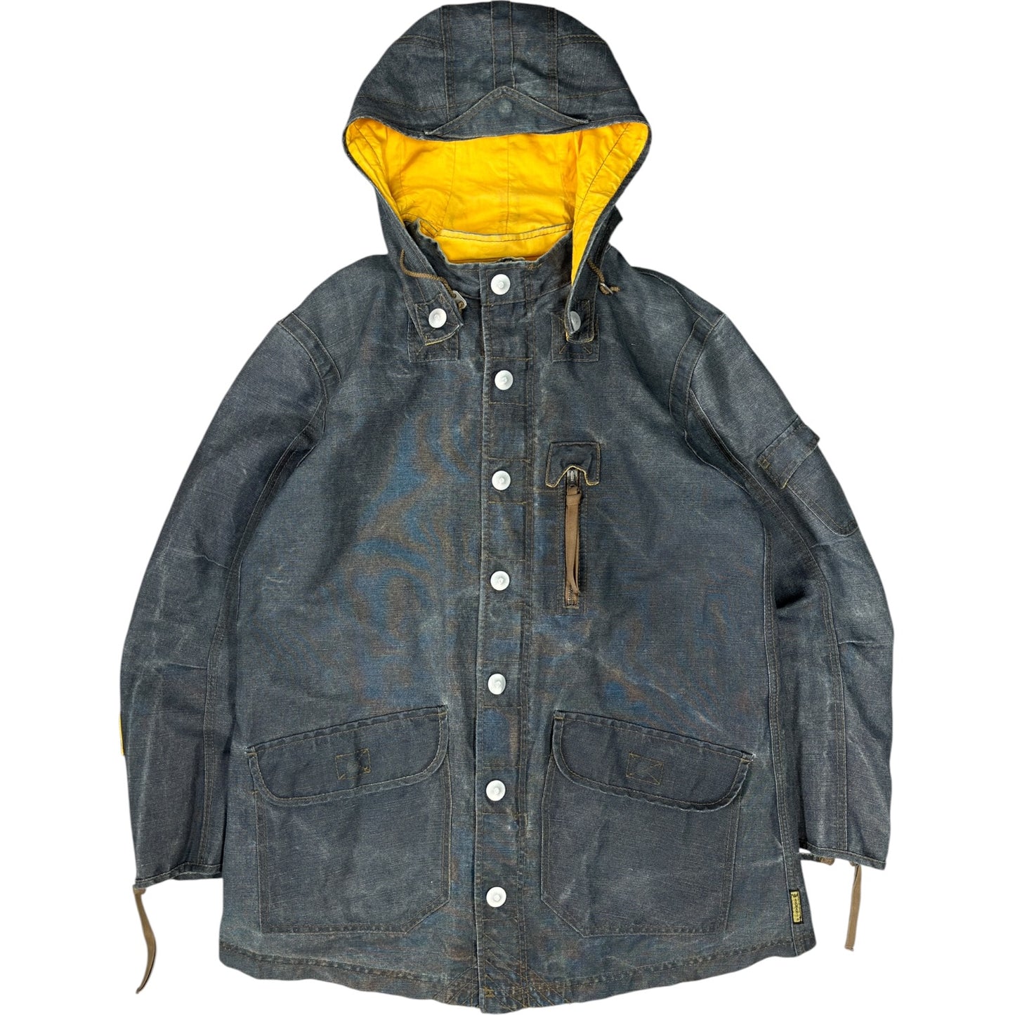 Armani Jeans 00’s Articulated Hemp Parka Jacket XL