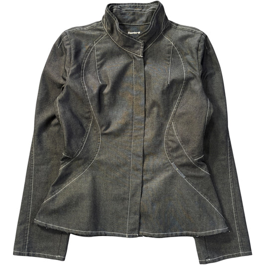 Firetrap 2002 Contrast Stitch Articulated Jacket Size 8/10