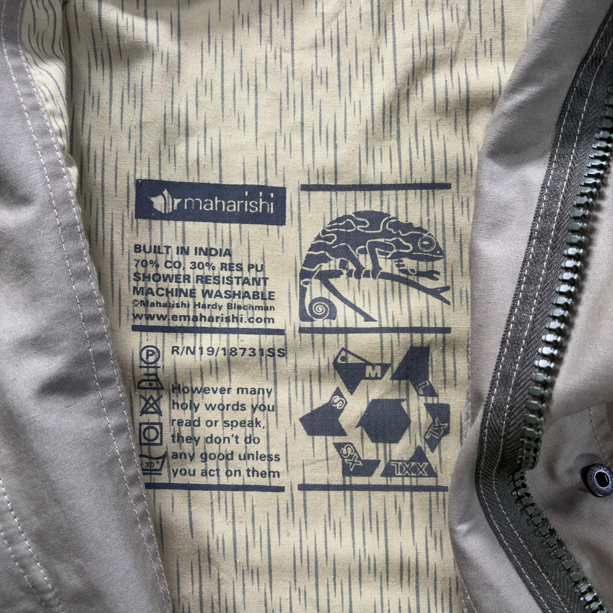 Maharishi 00’s Shower Resistant Wax Cotton Jacket L