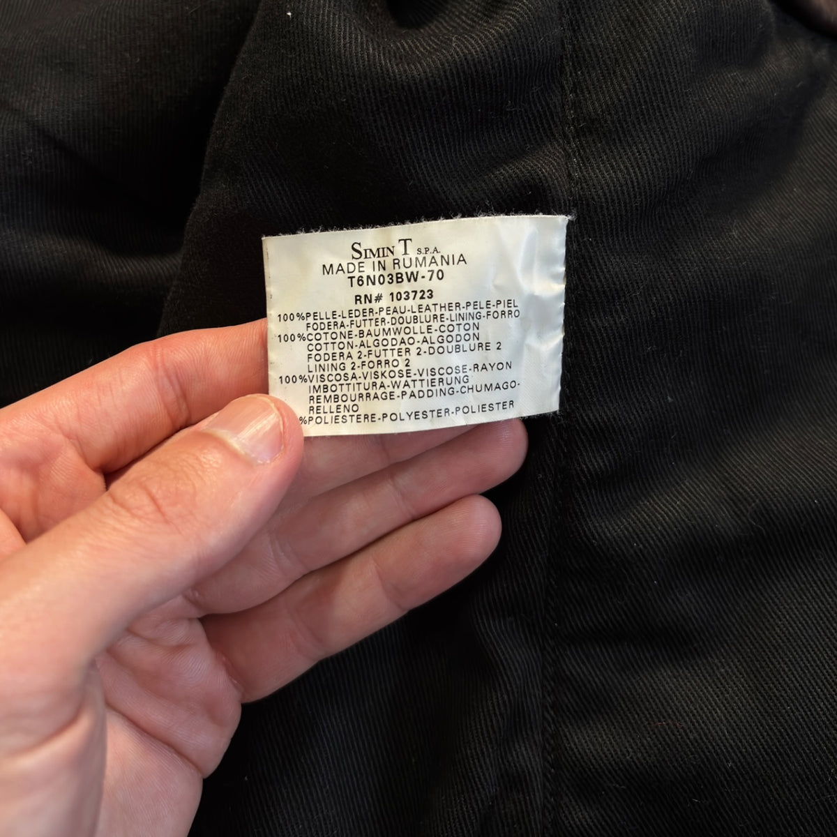 Armani Jeans 00’s Brown Leather Jacket XL