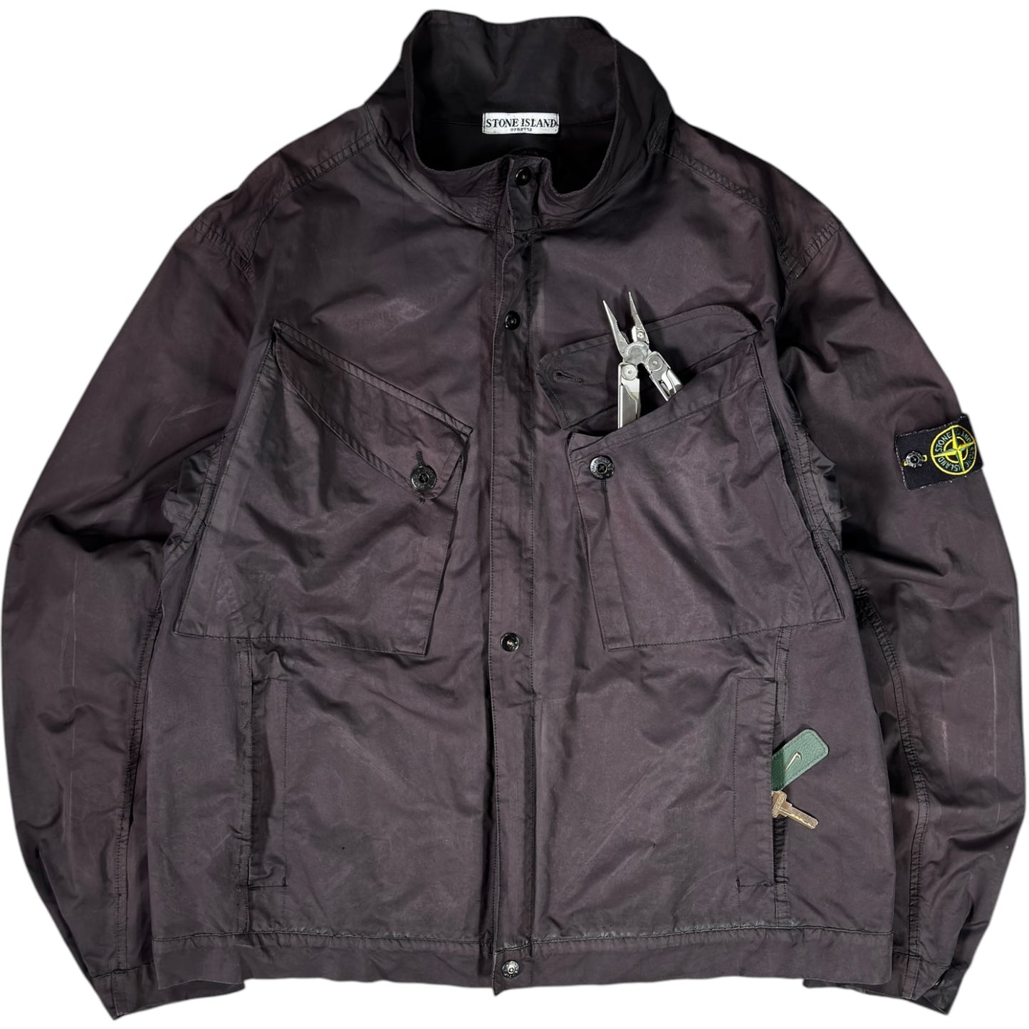Stone Island 2006 Lightweight Dual Flap Nylon Jacket XL