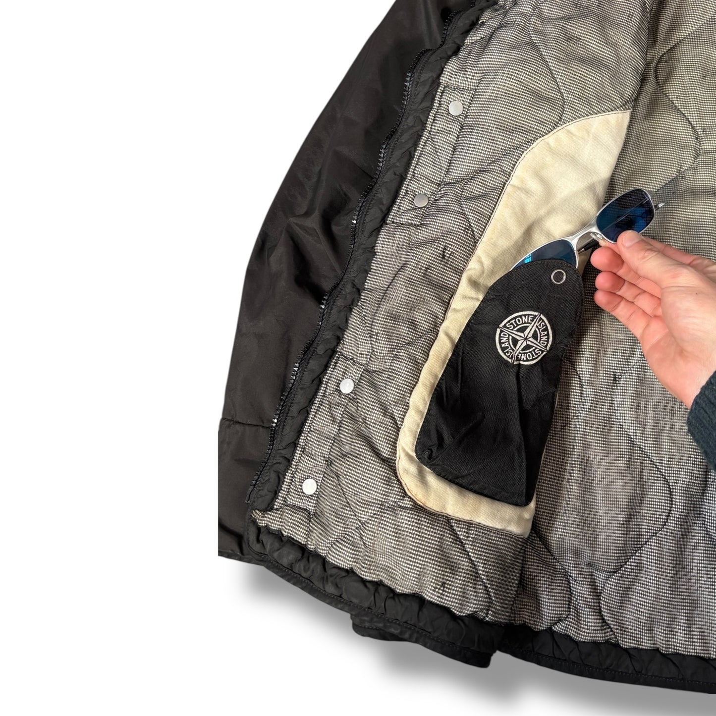 Stone Island AW 2003 Quilted Bomber Jacket Large