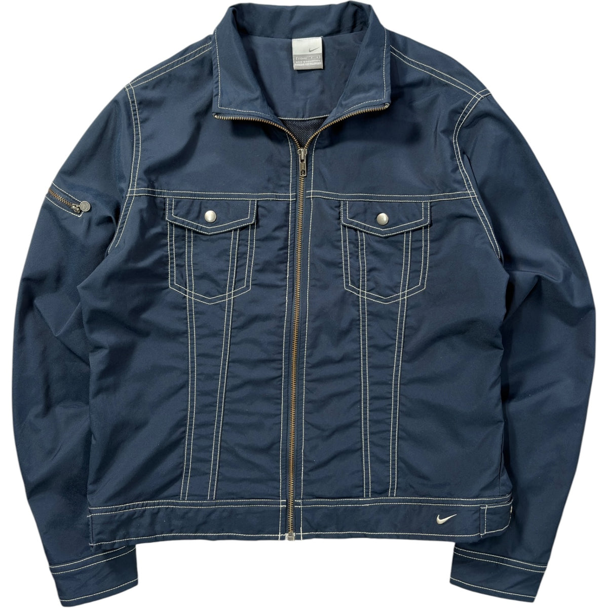 Nike 00’s Contrast Stitch Cropped Jacket S