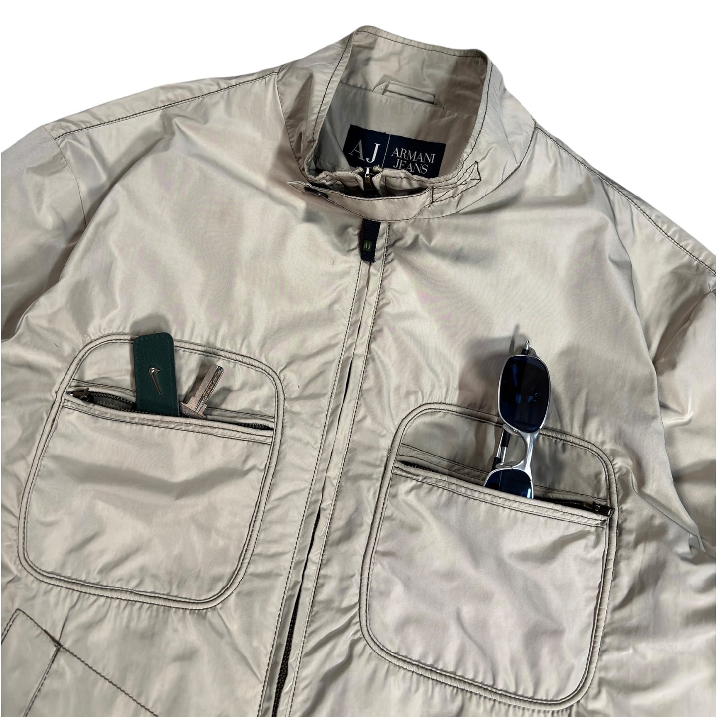 Armani Jeans 00’s Cropped Multipocket Jacket L