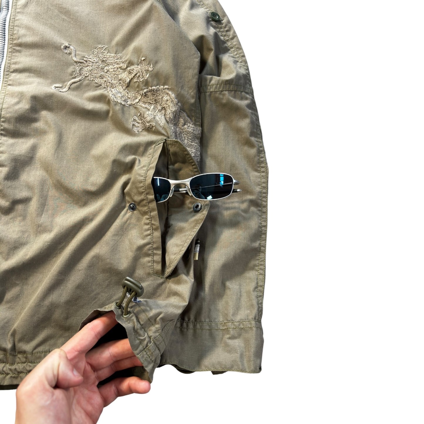 Maharishi 00’s Embroidered Dragon Utility Jacket L