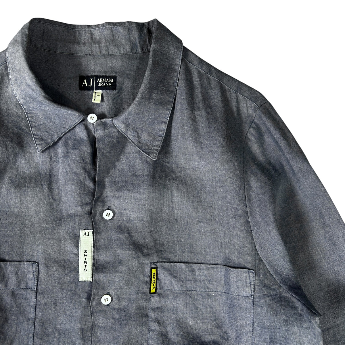 Armani Jeans 00’s Dual Pocket Linen Shirt L