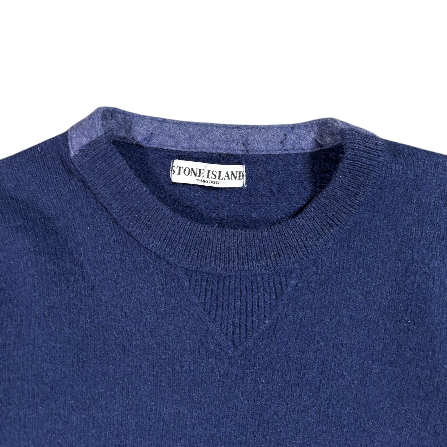 Stone Island 2009 Navy Wool Knit Jumper M