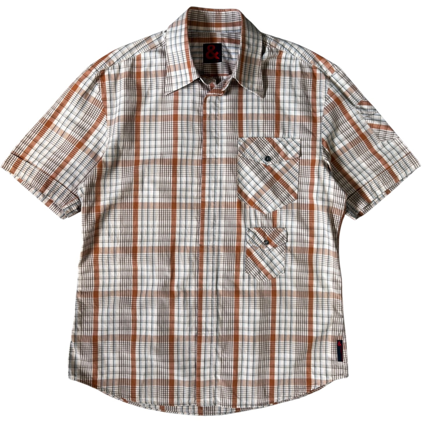 Dolce & Gabbana 00’s Multi Pocket Plaid Shirt M
