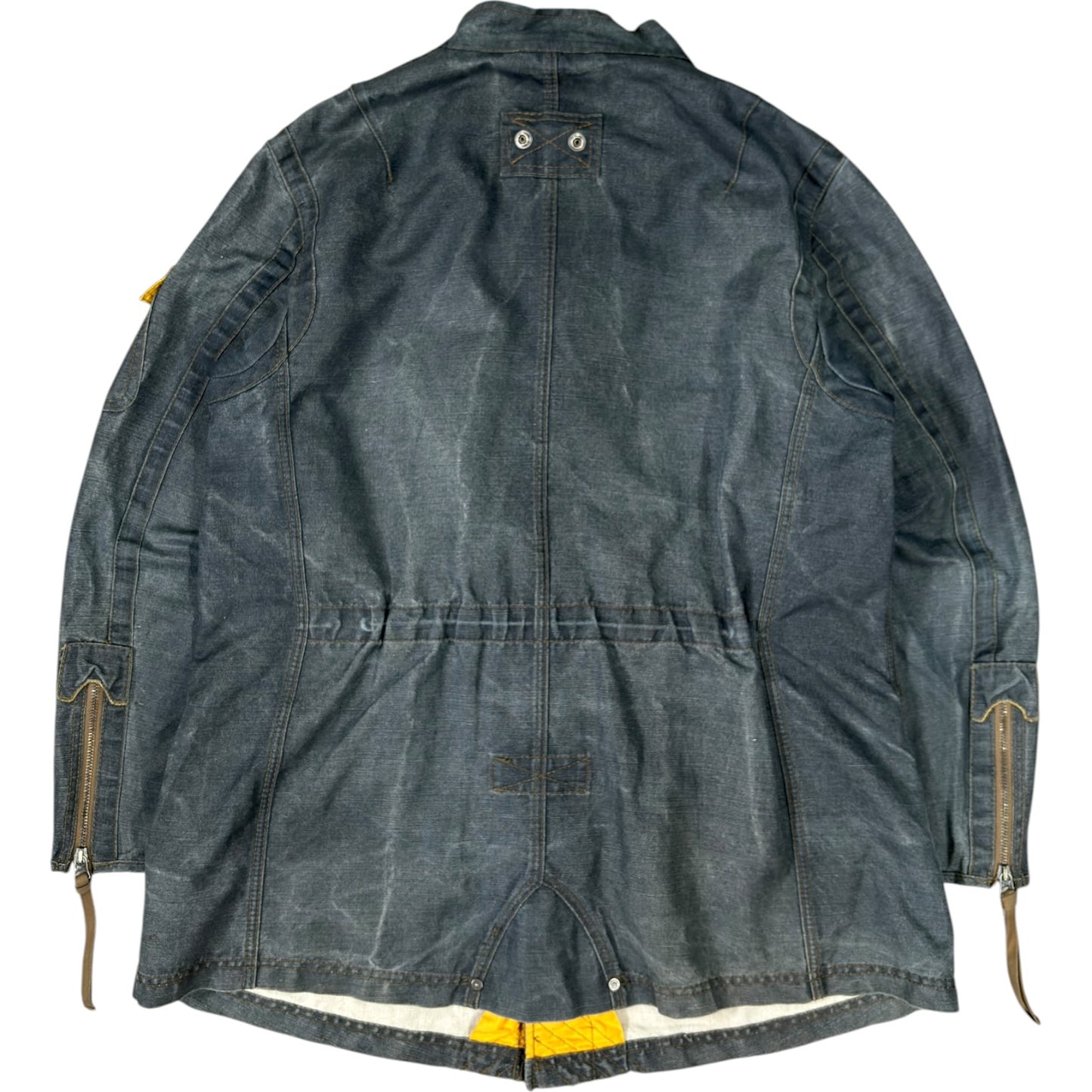 Armani Jeans 00’s Articulated Hemp Parka Jacket XL