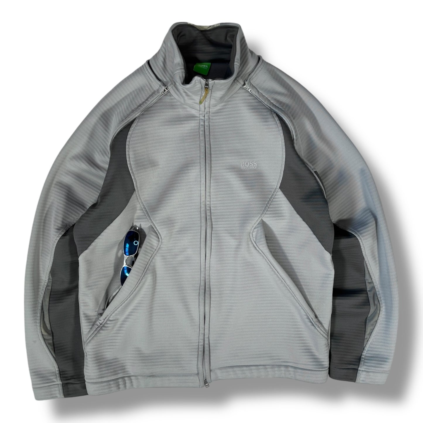 Hugo Boss 00’s Two Tone Removable Sleeve Jacket Medium