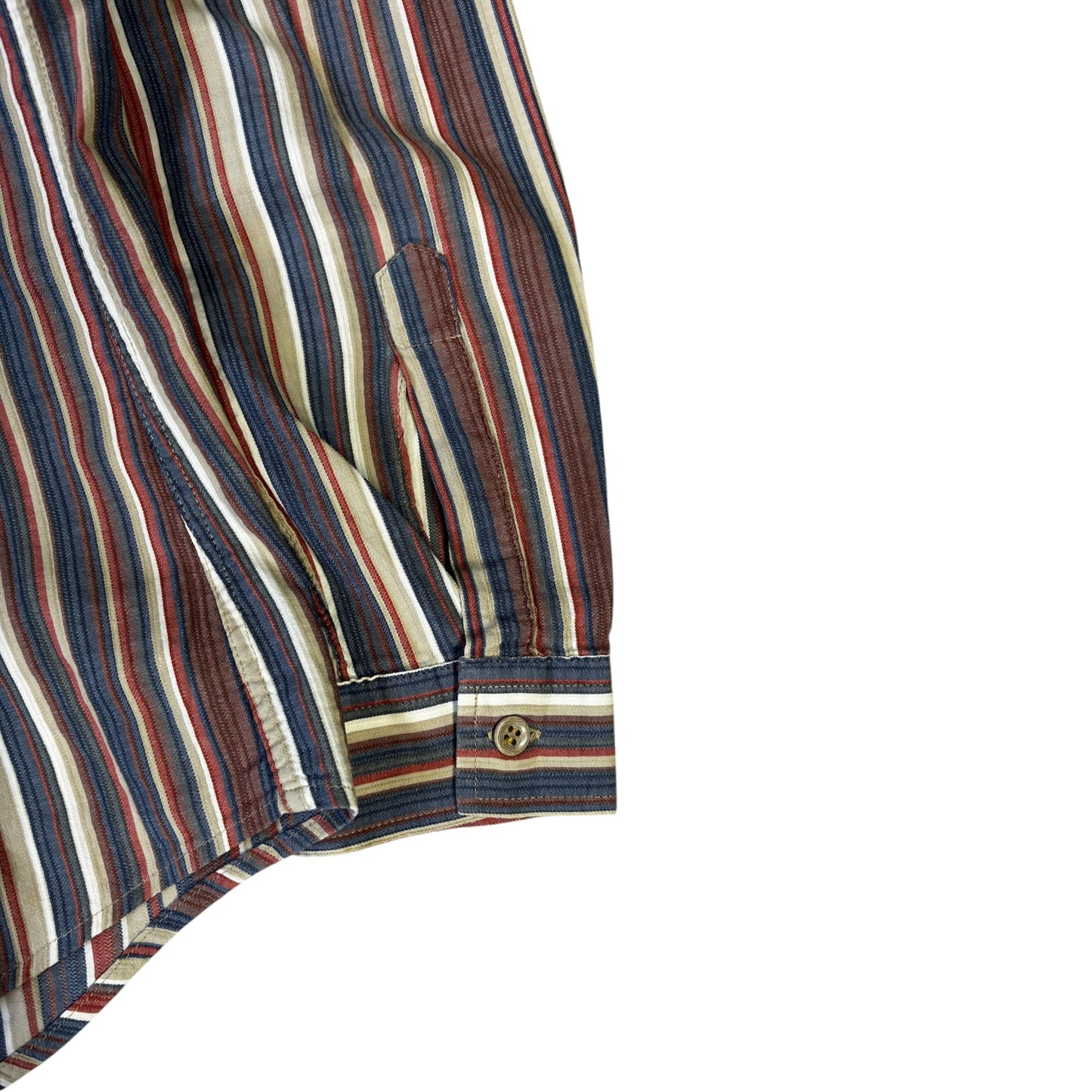Armani Jeans 00's Striped Long Sleeve Shirt L