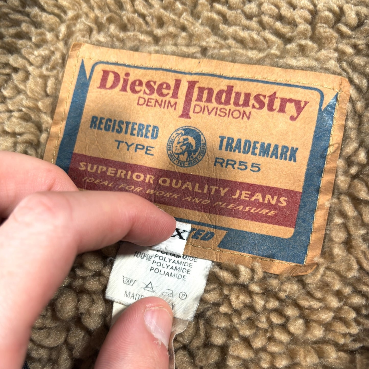 Diesel 90’s “Denver” Sherpa Trucker Jacket XL