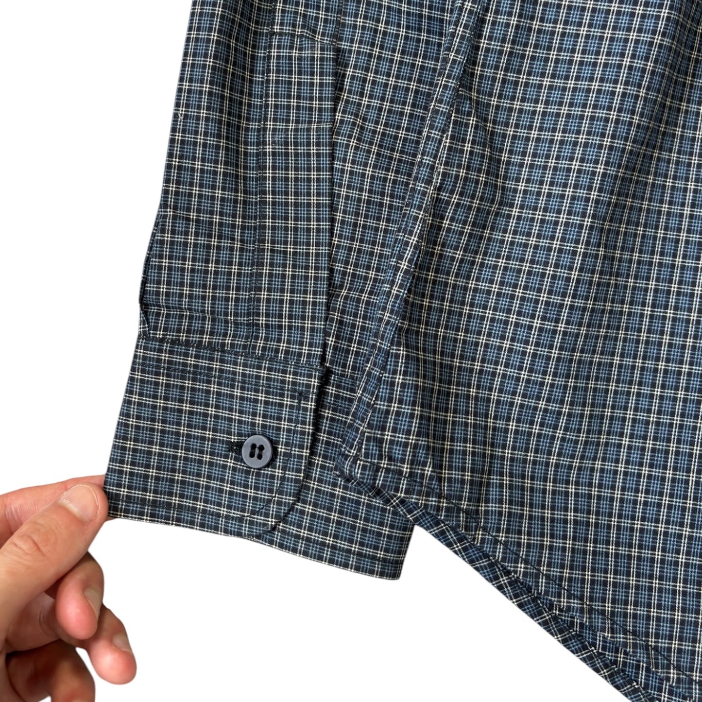 Armani Jeans 00’s Checkered Long Sleeve Shirt M