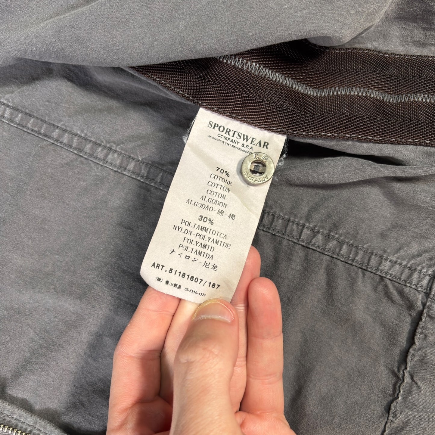 CP Company 2009 Slate Grey Cotton Jacket L