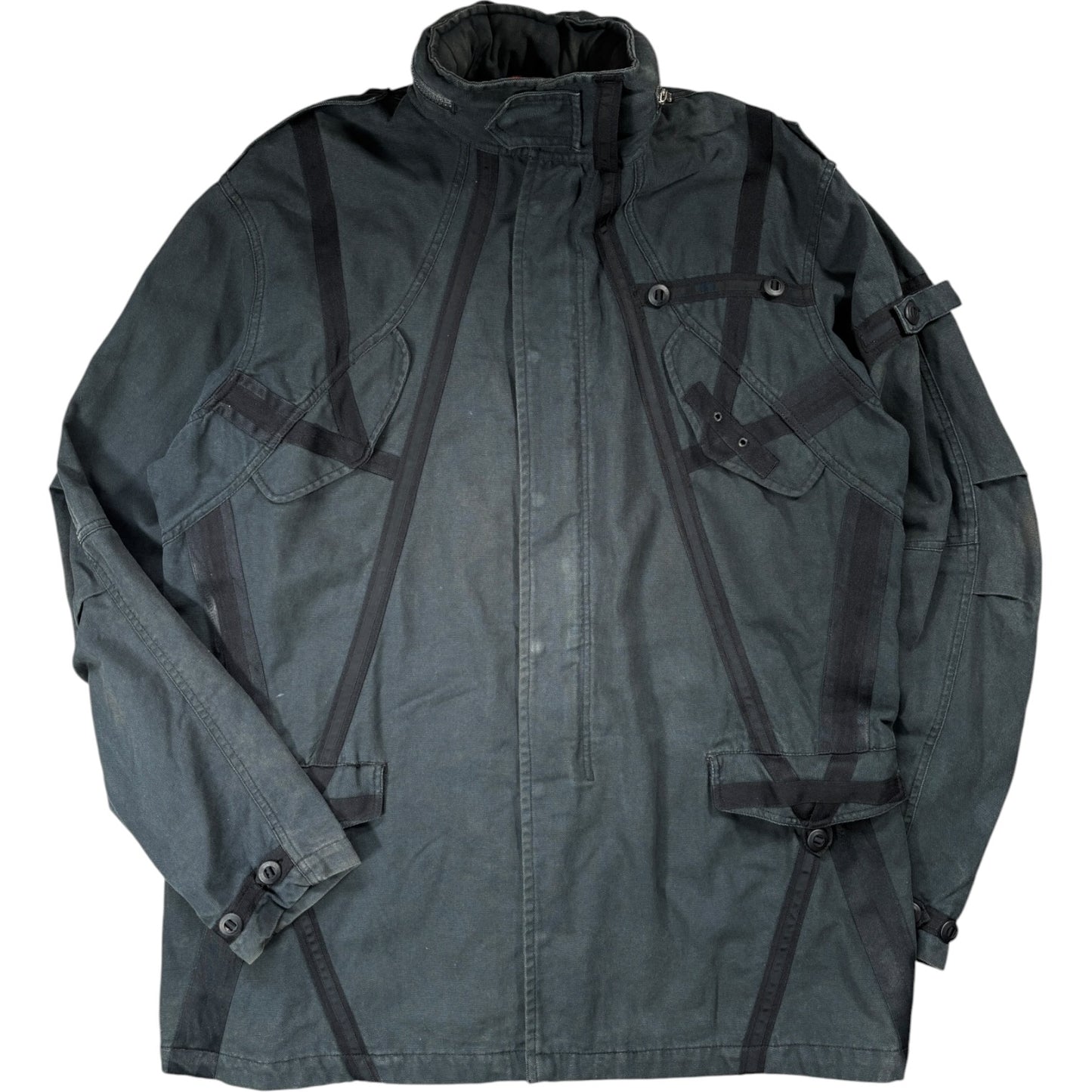 Maharishi 00’s Stone Washed Canvass Parka Jacket XL