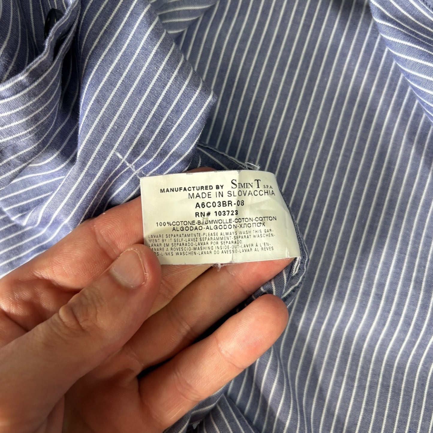 Armani Jeans 00’s Striped Shirt L