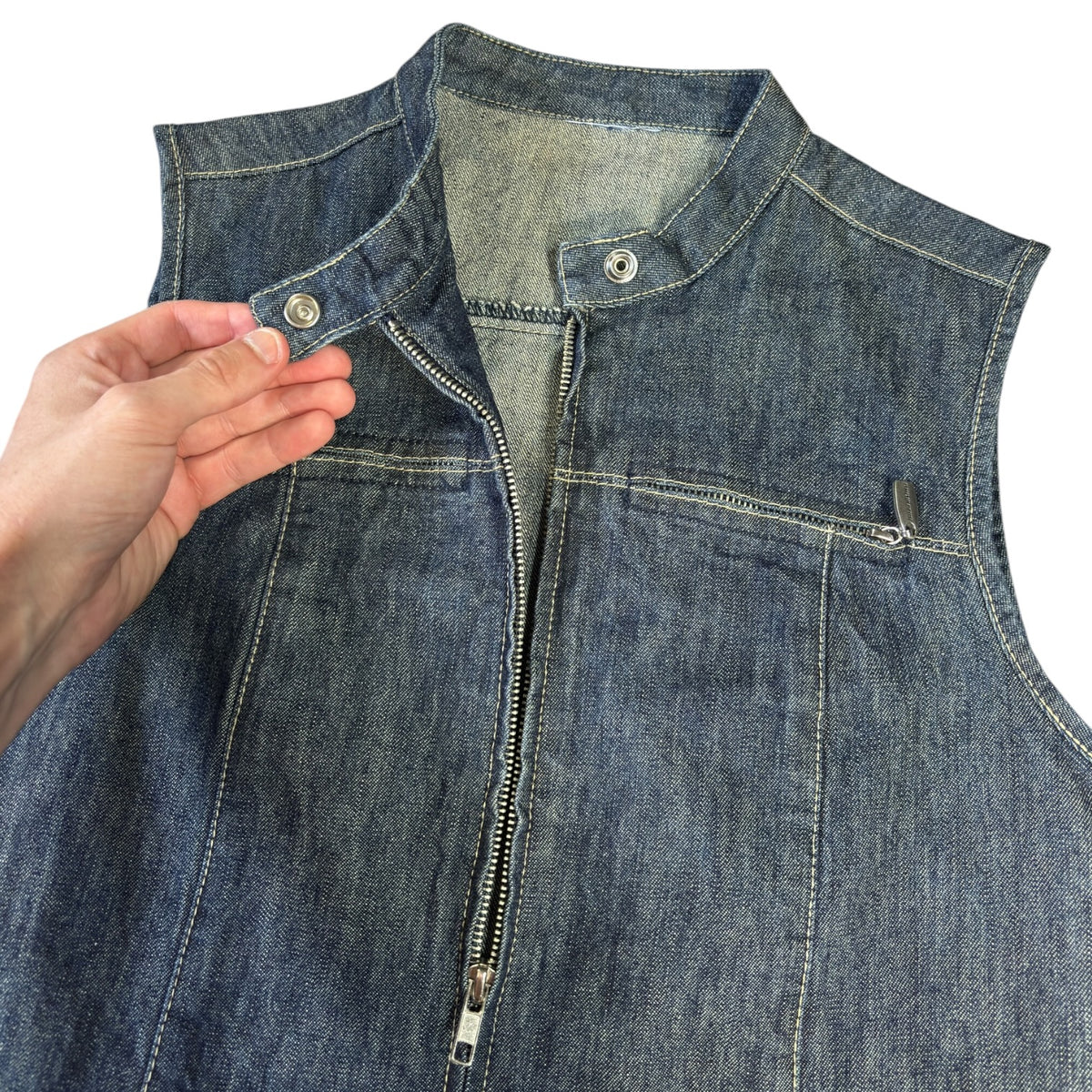 Billabong 00’s Sleeveless Denim Jacket Size 10/12
