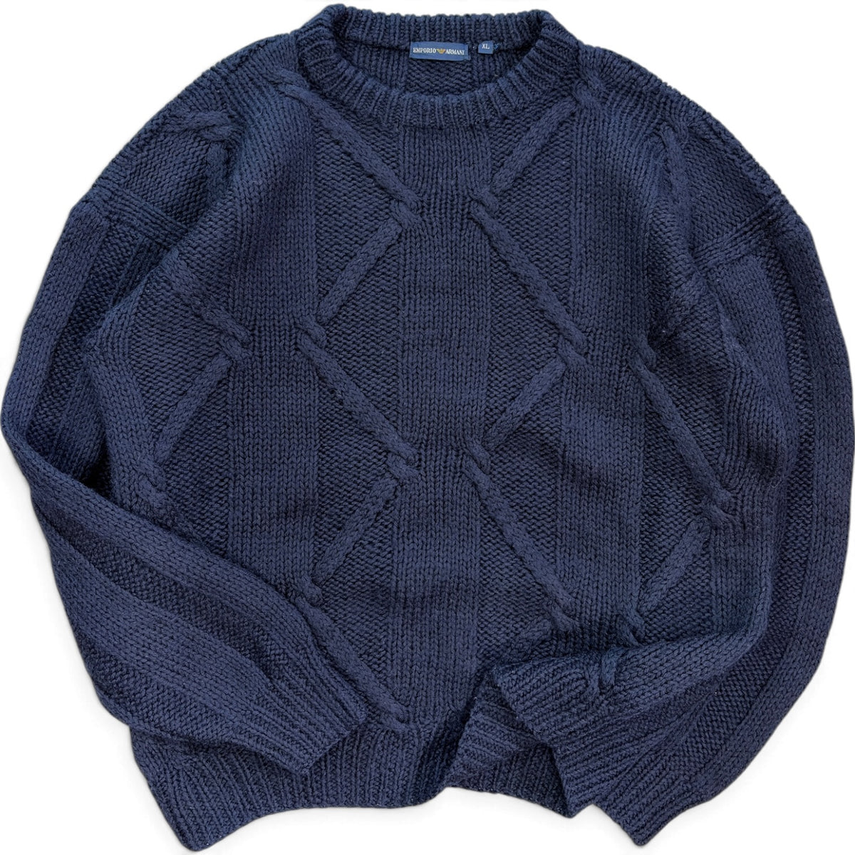 Emporio Armani 90’s Heavyweight Lana Wool Knit Jumper XL