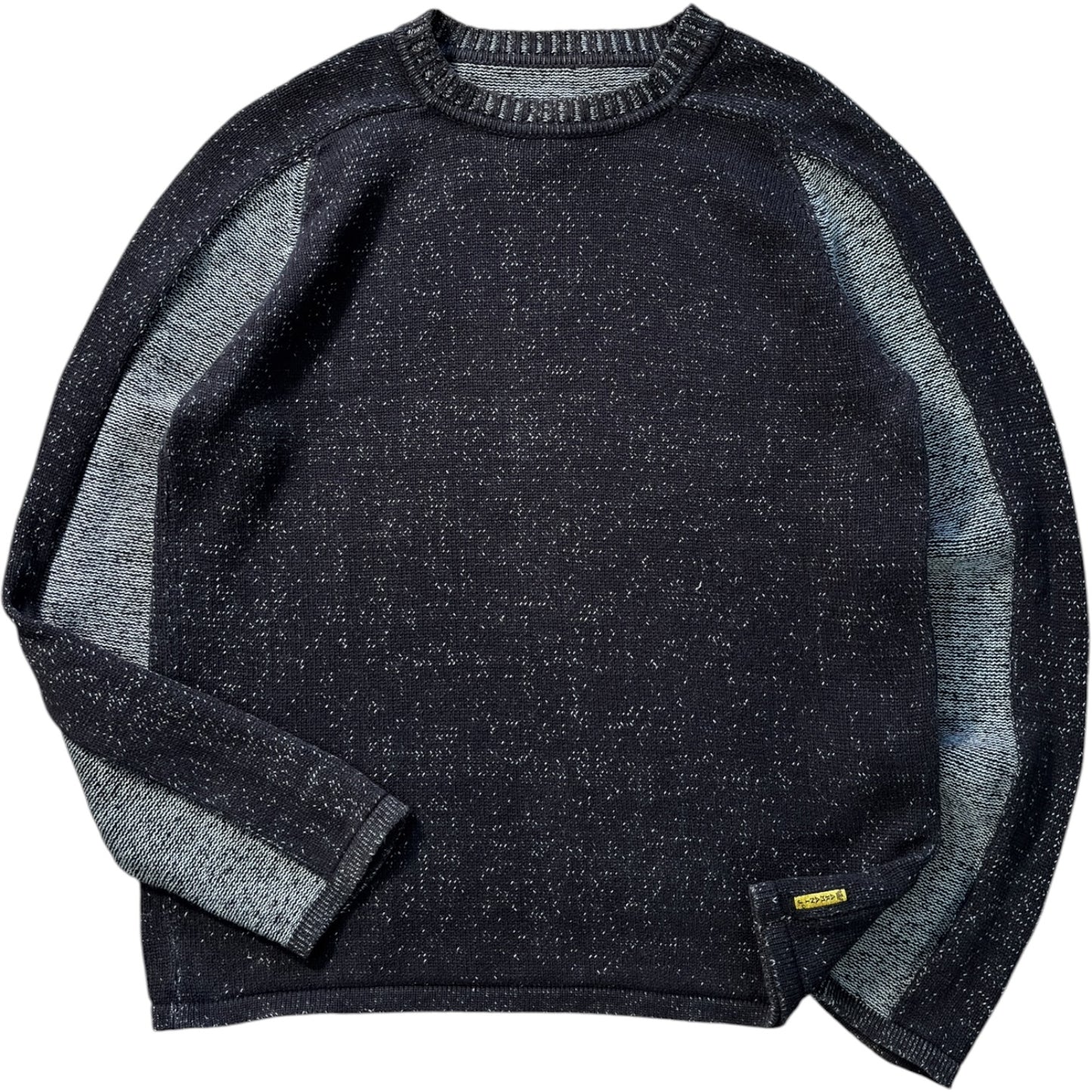 Armani Jeans 00’s Cotton Knit Two Tone Jumper M