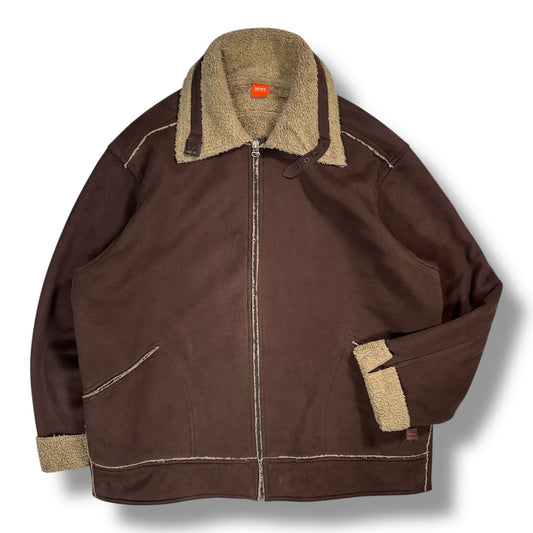 Hugo Boss Orange 00’s Faux Sherling “Dragon” Jacket Extra Large