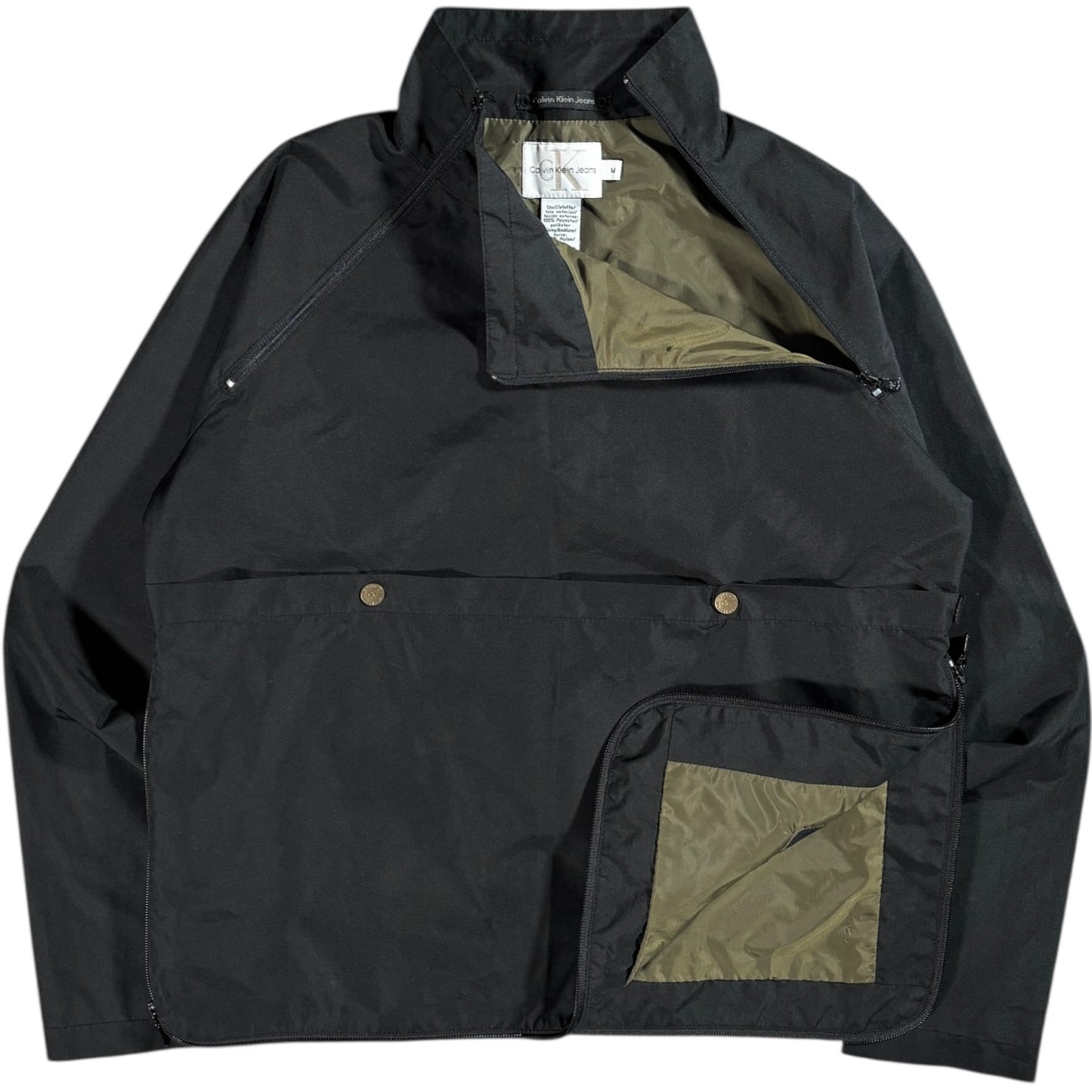 Calvin Klein Khaki’s 00’s Dual Zip Convertible Jacket M