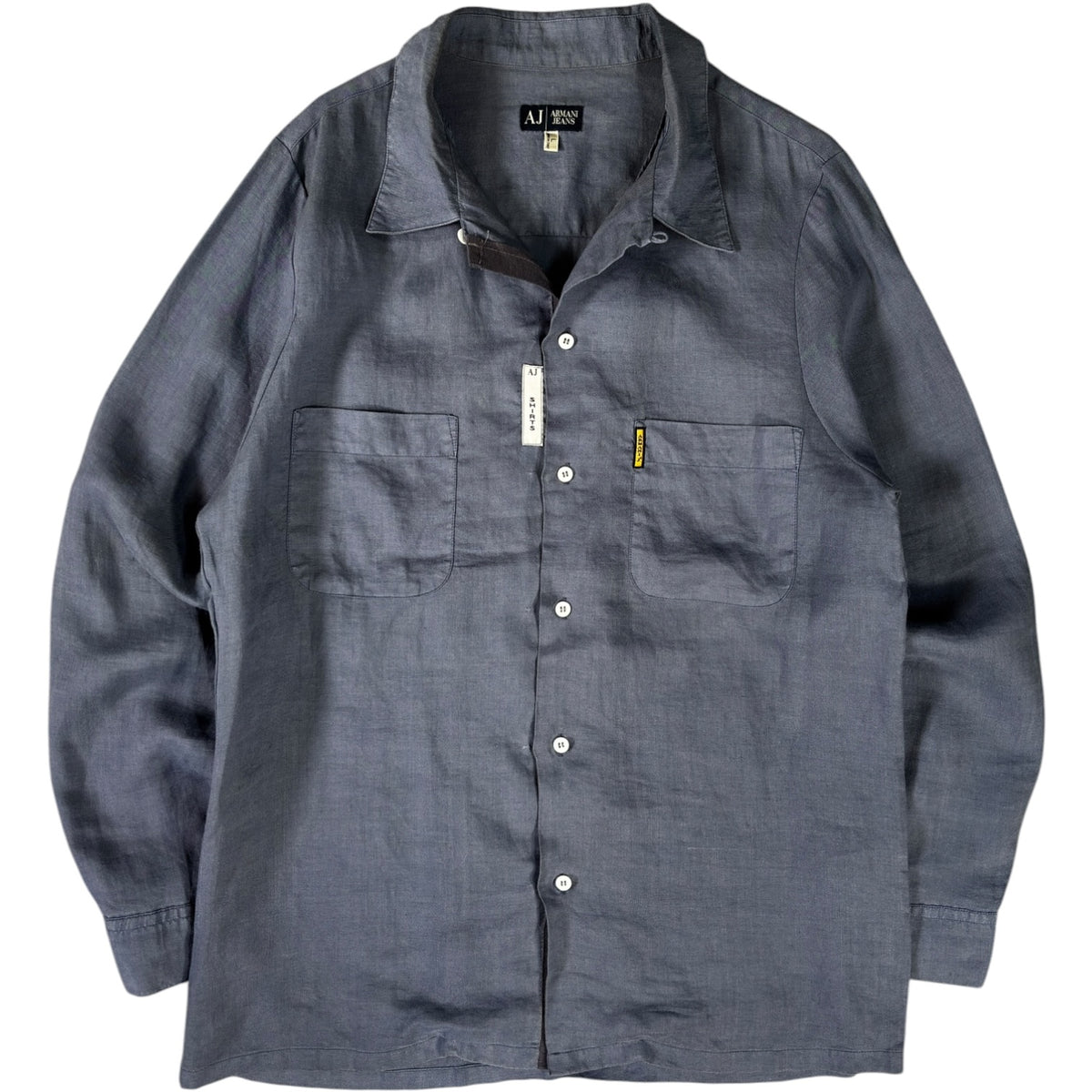 Armani Jeans 00’s Dual Pocket Linen Shirt L