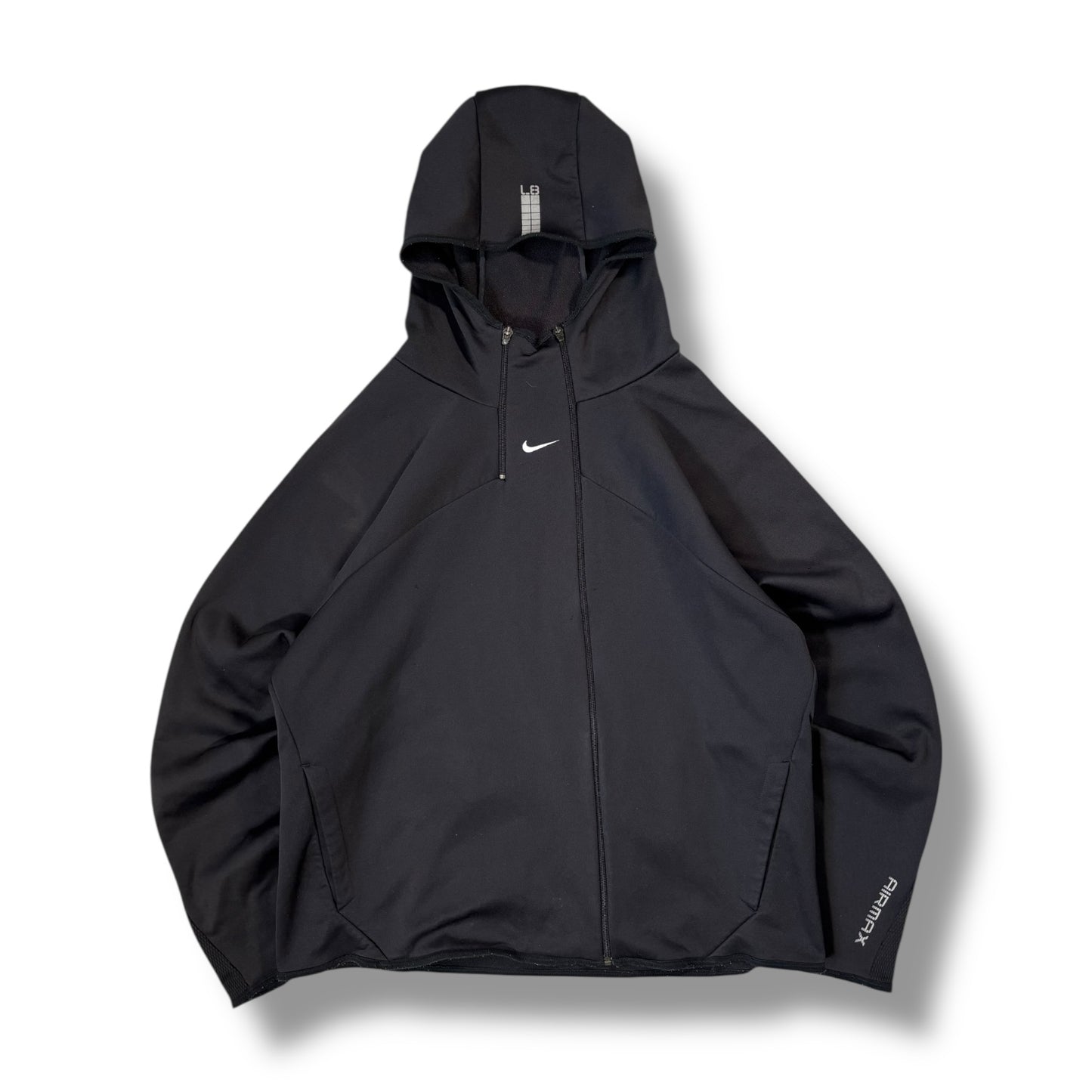 Nike 00’s Air Max Asymmetrical Zipped Centre Swoosh Hoodie Large