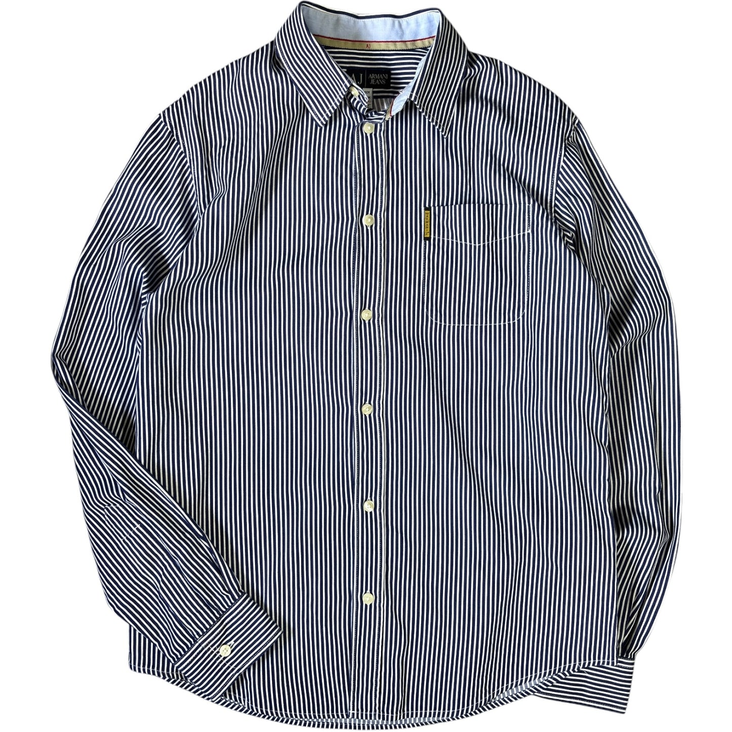 Armani Jeans 00’s Striped Long Sleeve Shirt XL