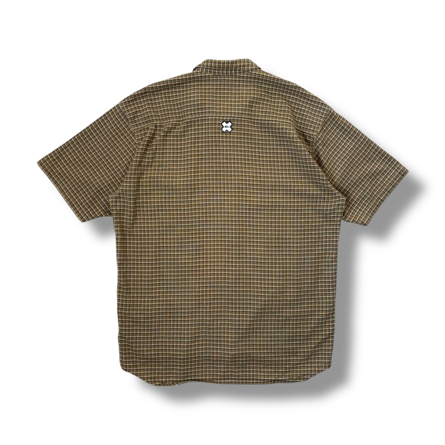 Quiksilver 00’s Short Sleeve Plaid Shirt Extra Large