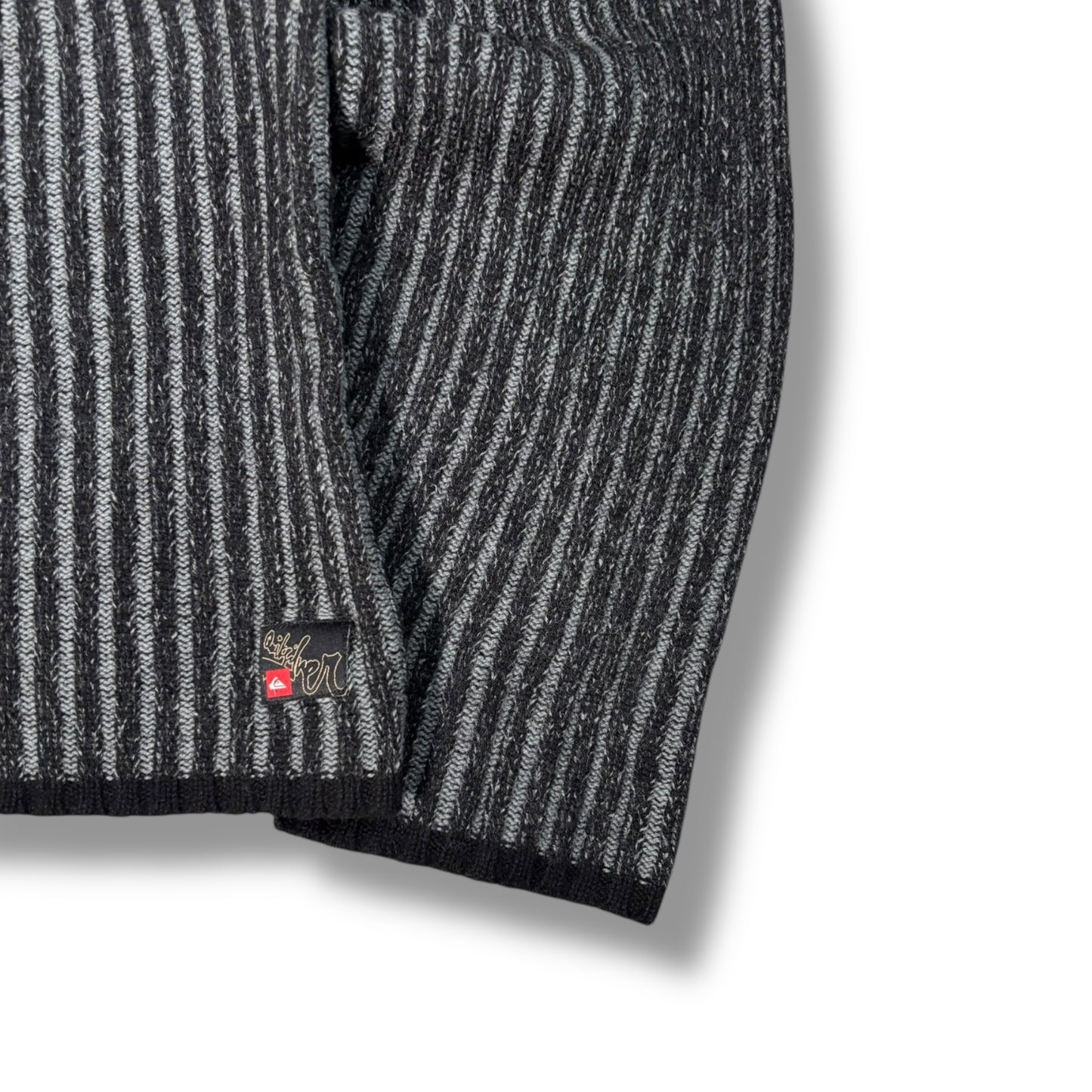 Quiksilver 00’s Full Zip Ribbed Knit Jumper Extra Large