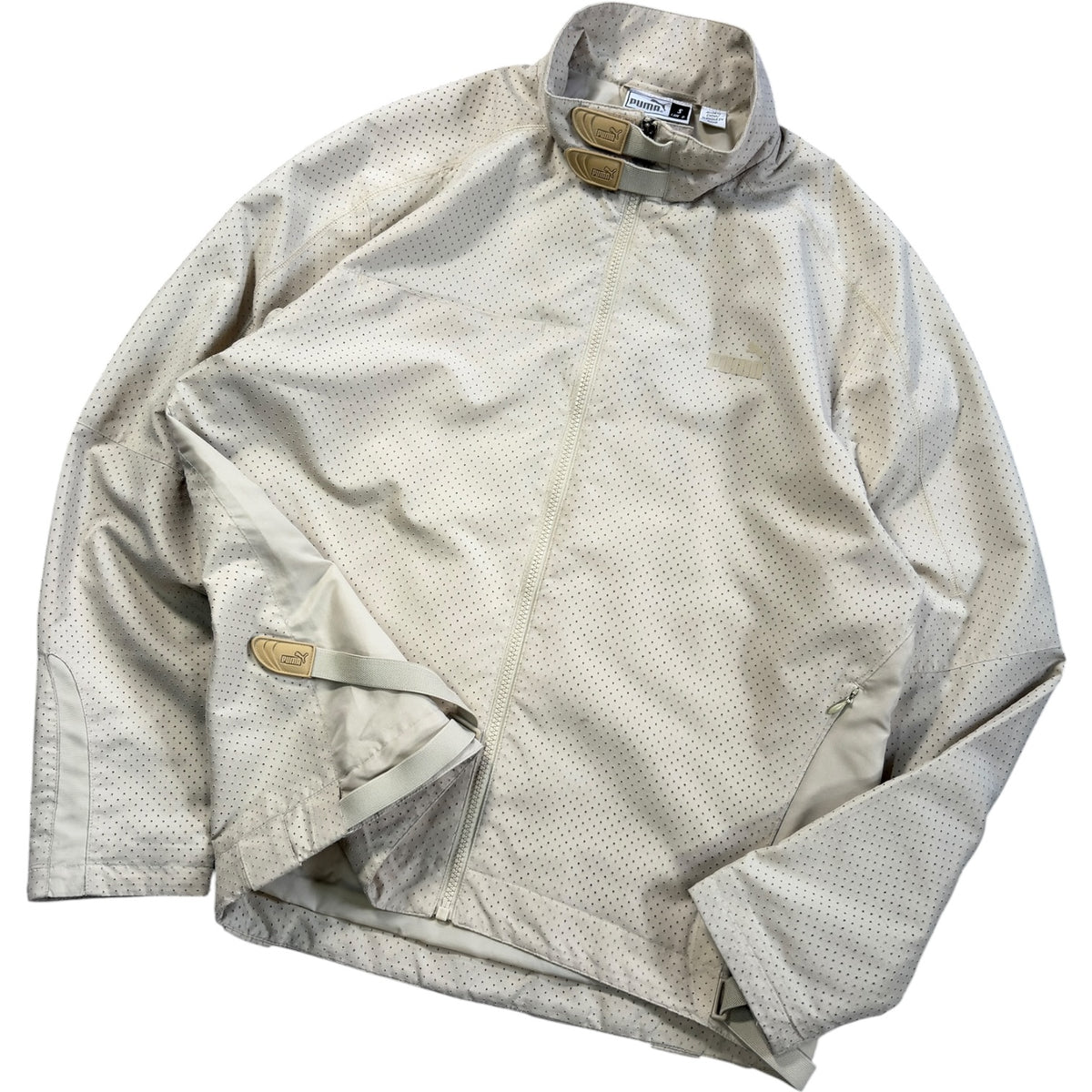 Puma Mostro 2004 Off White Technical Perforated Jacket M
