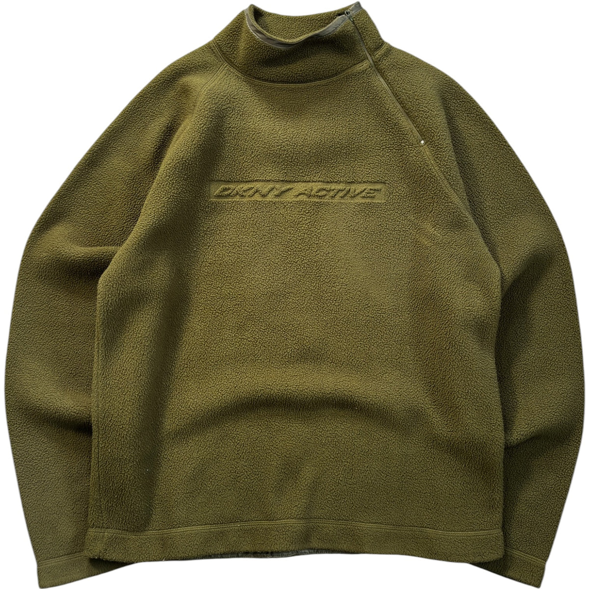 DKNY 00’s Shoulder Zip Fleece Jumper L