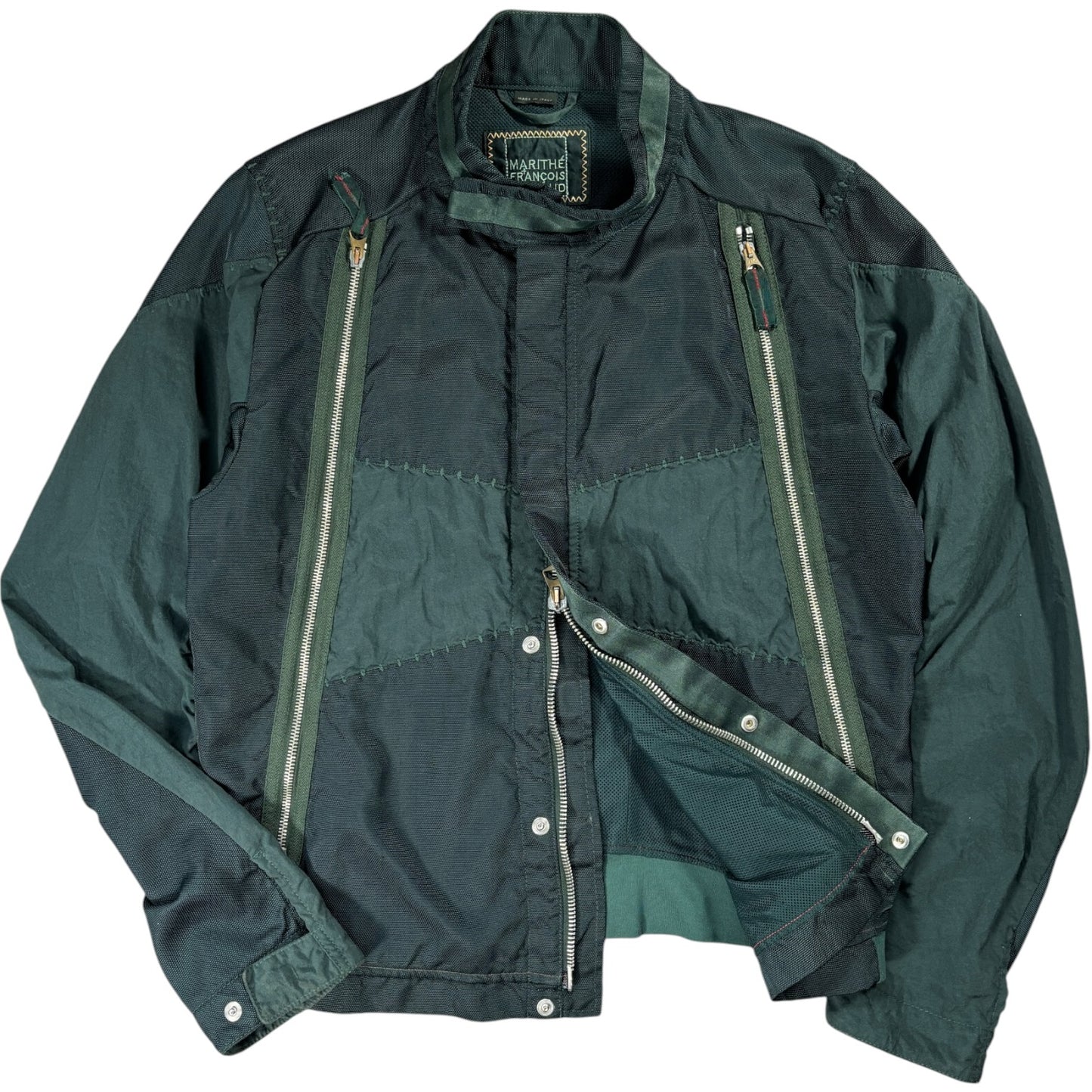 Marithe + François Girbaud Ultimate Zippers Deep Green Jacket L