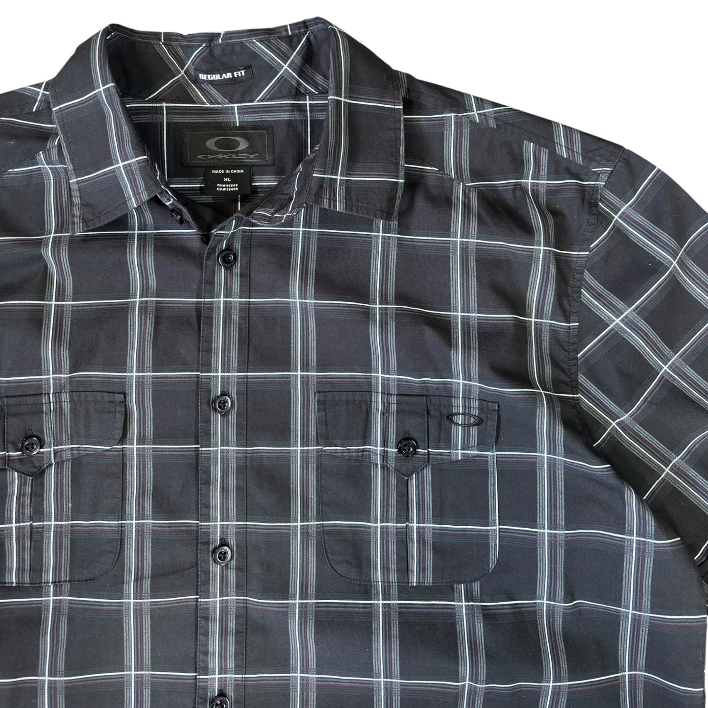Oakley 2008 Checkered Short Sleeve Shirt XL