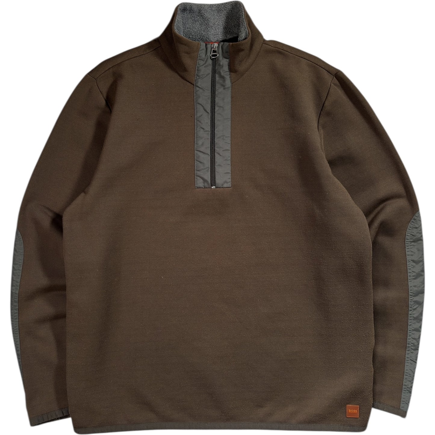 Hugo Boss 00’s Panelled Quarter Zip Pullover M