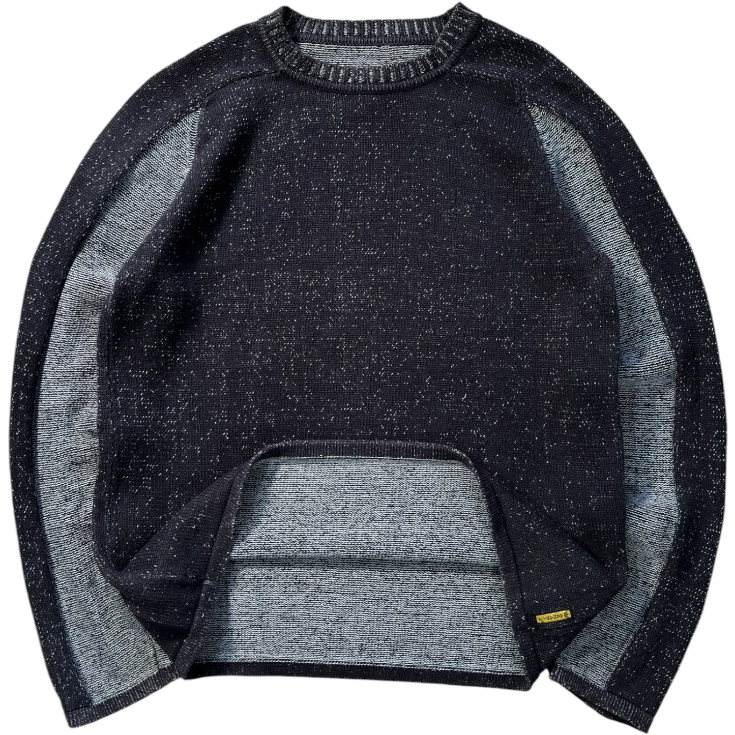 Armani Jeans 00’s Cotton Knit Two Tone Jumper M