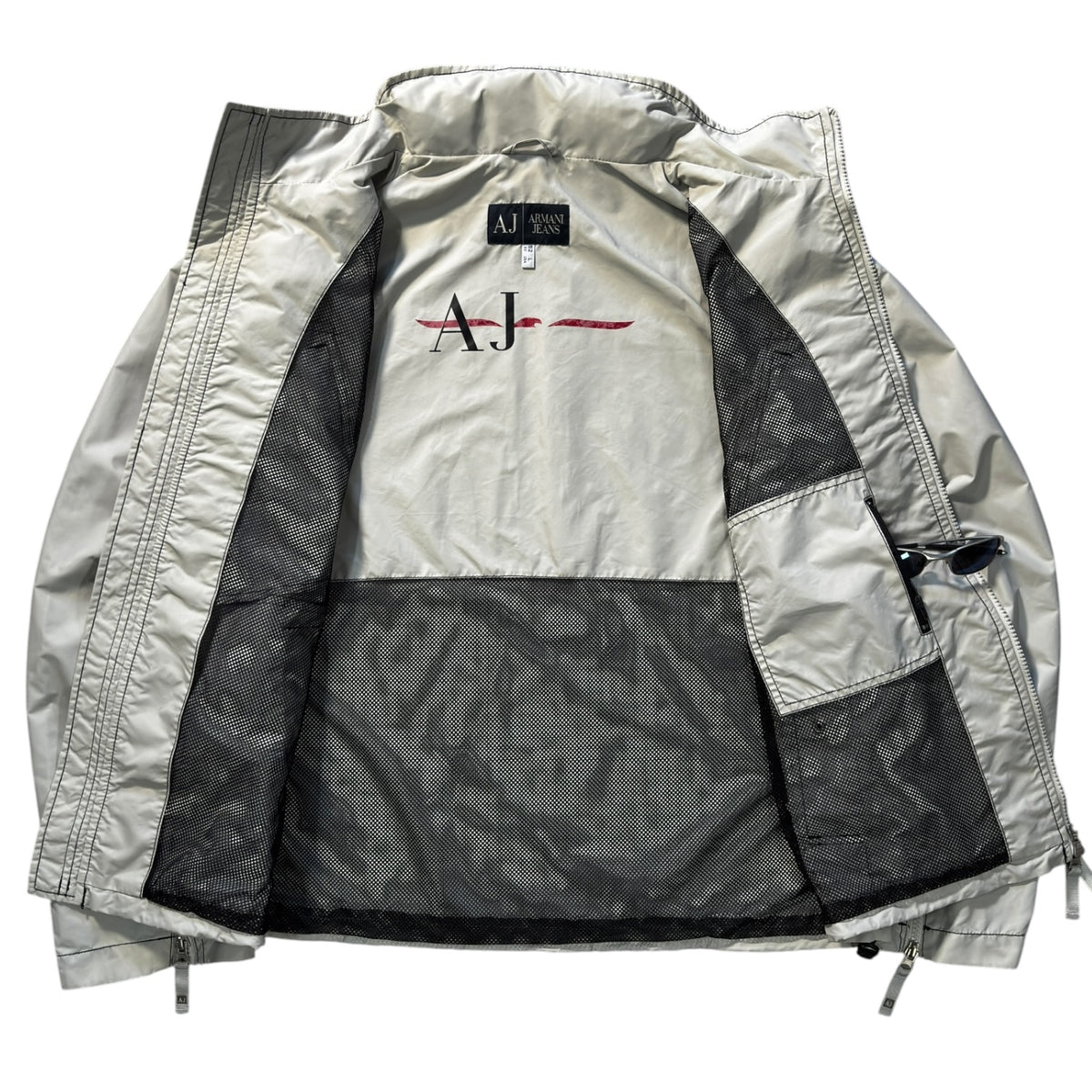 Armani Jeans 00’s Contrast Stitch Technical Jacket L