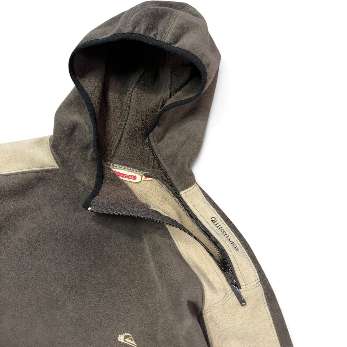 Quiksilver 00’s Hooded Shoulder Zip Fleece M