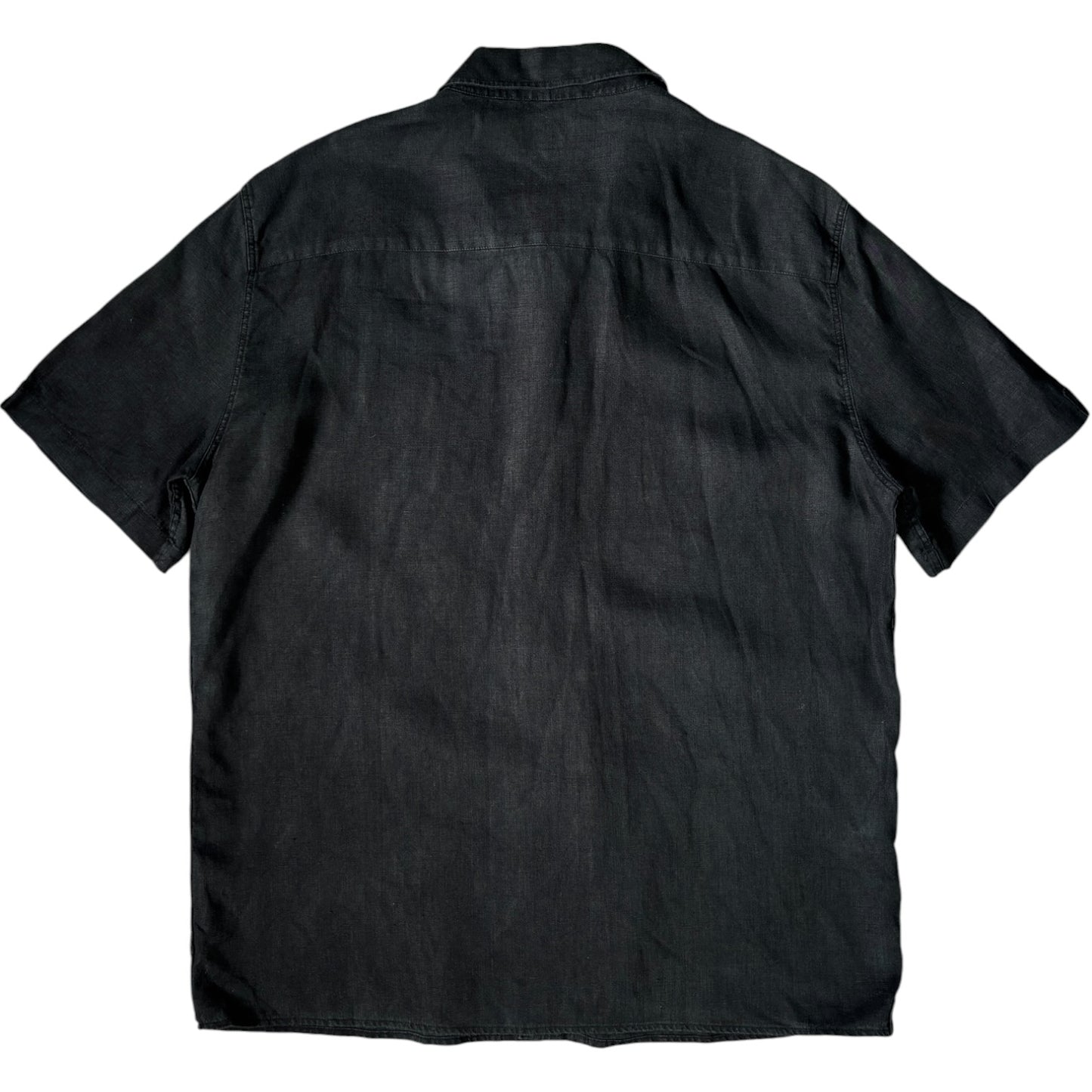 Armani Jeans 00's Linen Short Sleeve Shirt XXL