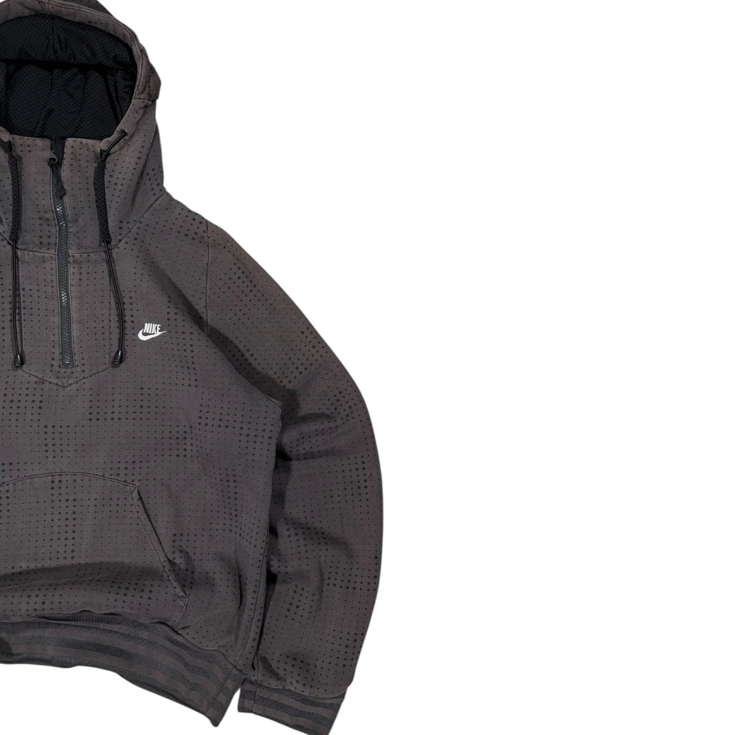 Nike 00’s Mesh Cover Quarter Zip Hoodie Small