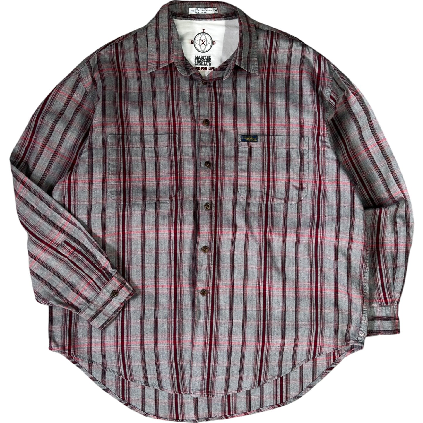 Marithé + François Girbaud Herringbone Cotton Shirt XL
