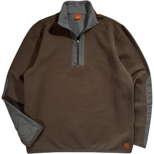 Hugo Boss 00’s Panelled Quarter Zip Pullover M
