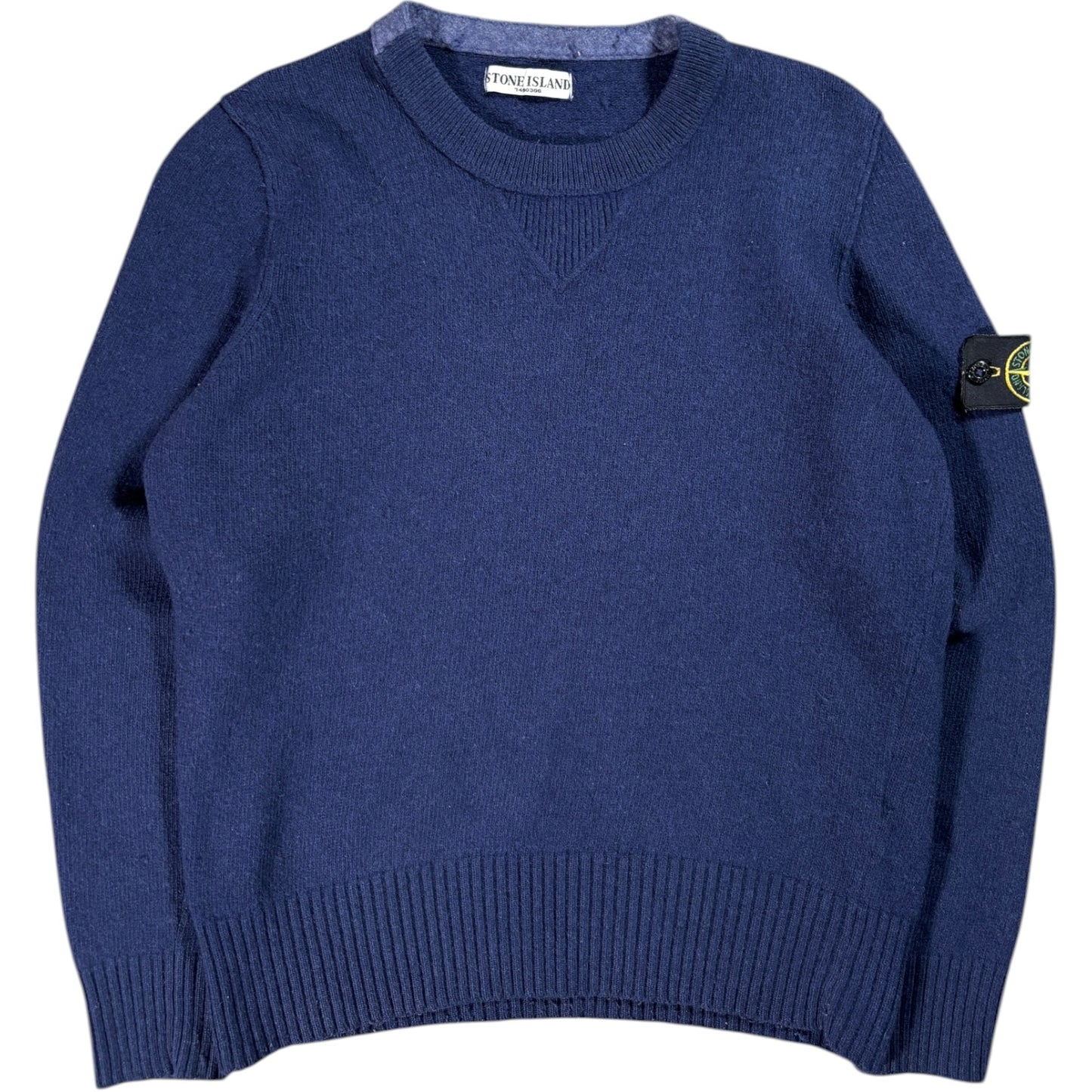 Stone Island 2009 Navy Wool Knit Jumper M