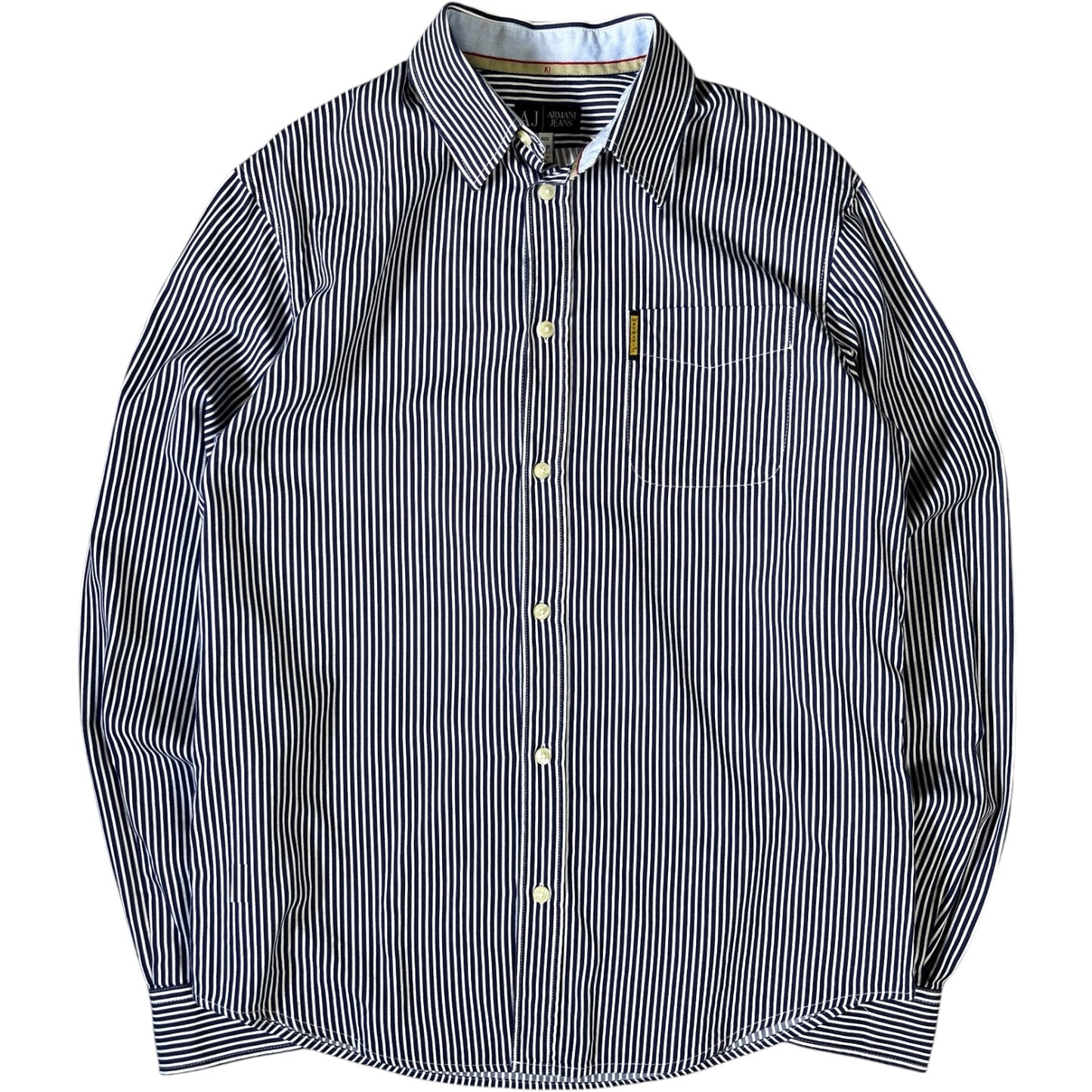 Armani Jeans 00’s Striped Long Sleeve Shirt XL