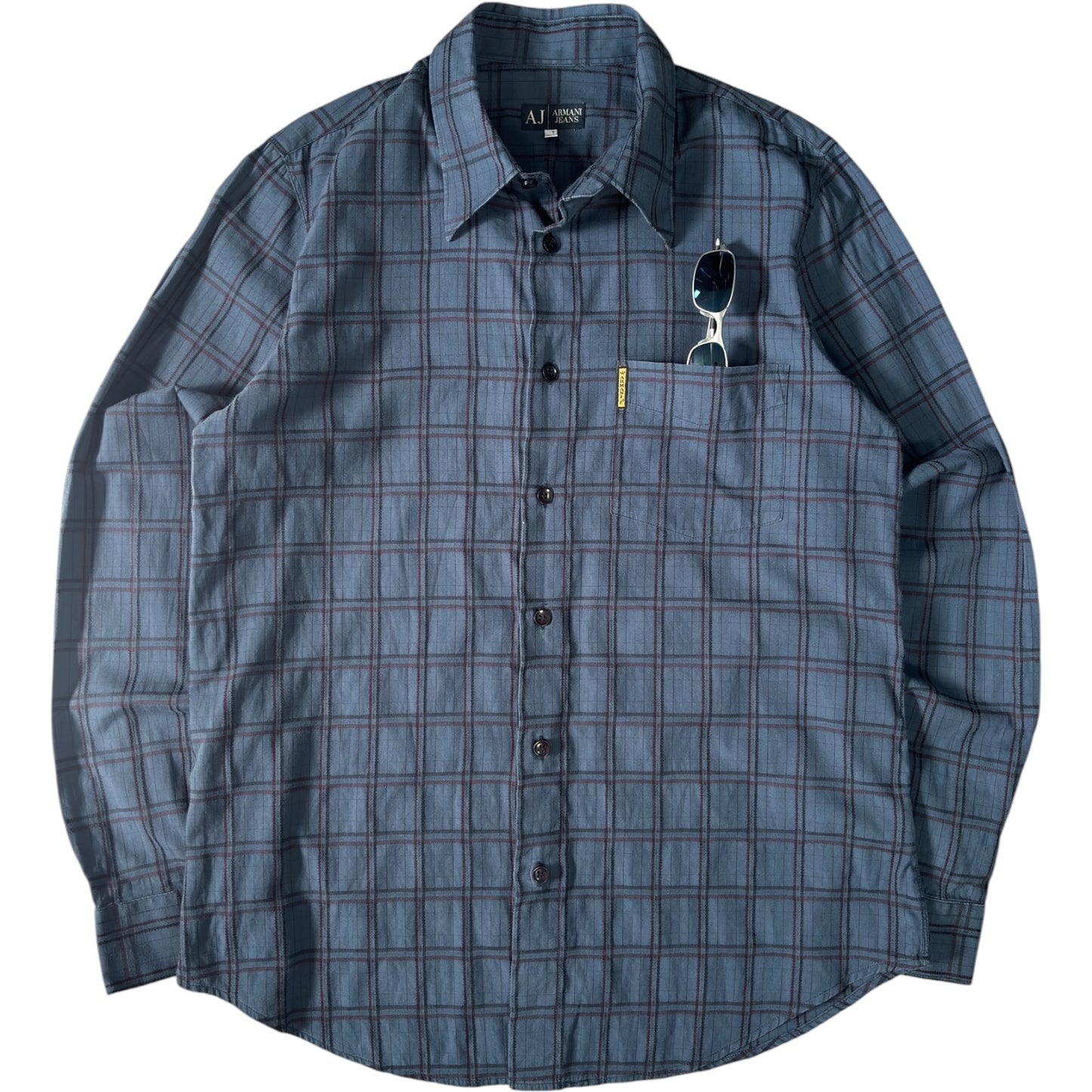 Armani Jeans 00’s Plaid Long Sleeve Shirt L