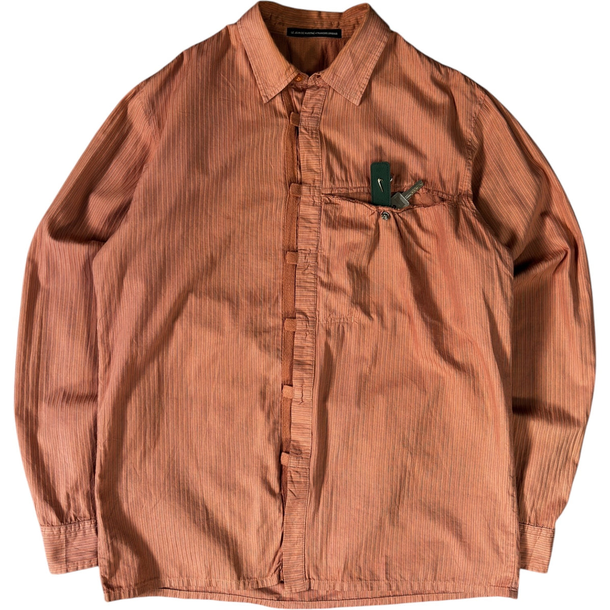 Marithé + François Girbaud Snap Front Utility Shirt L