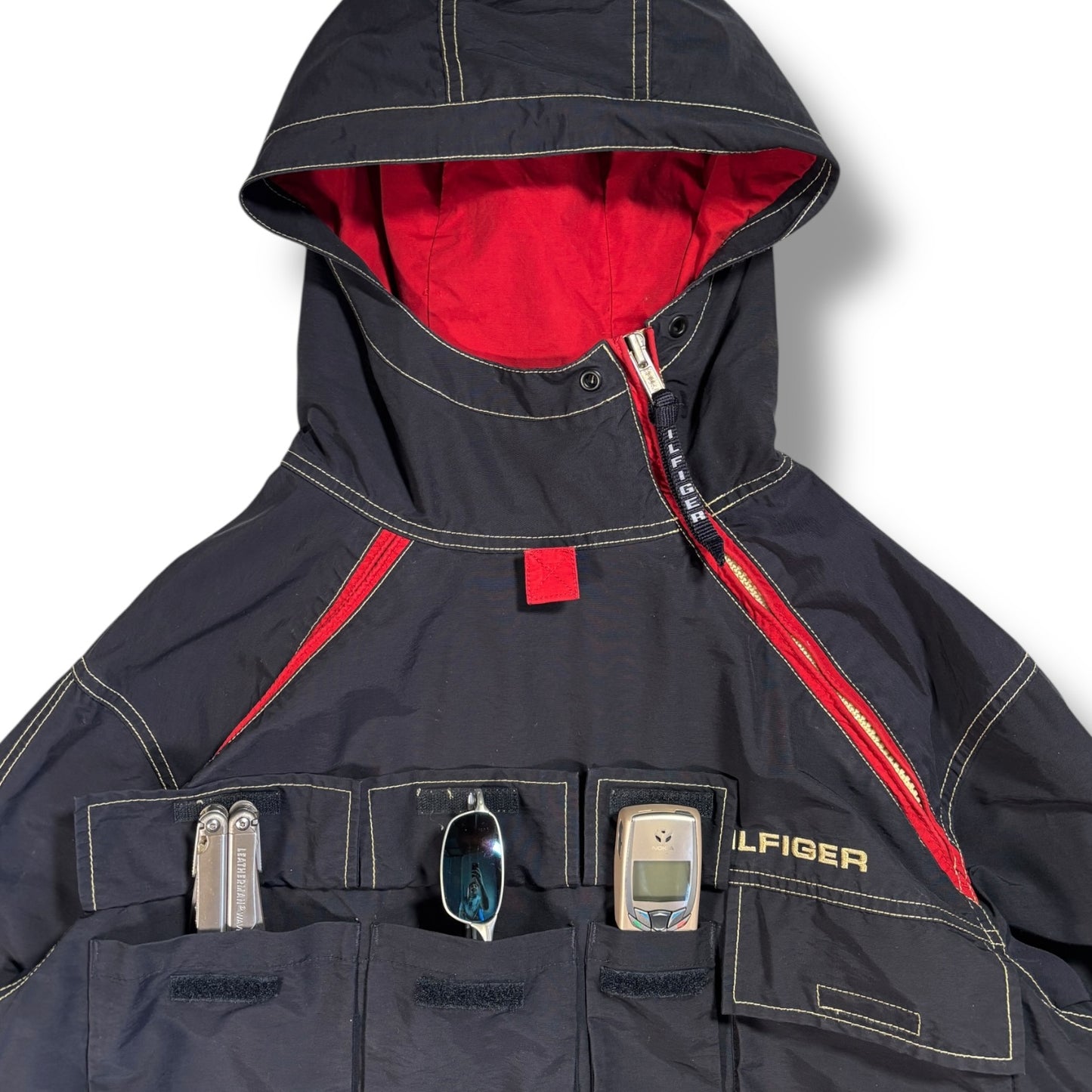 Tommy Hilfiger 00’s  Asymmetric Cargo Pocket Jacket M