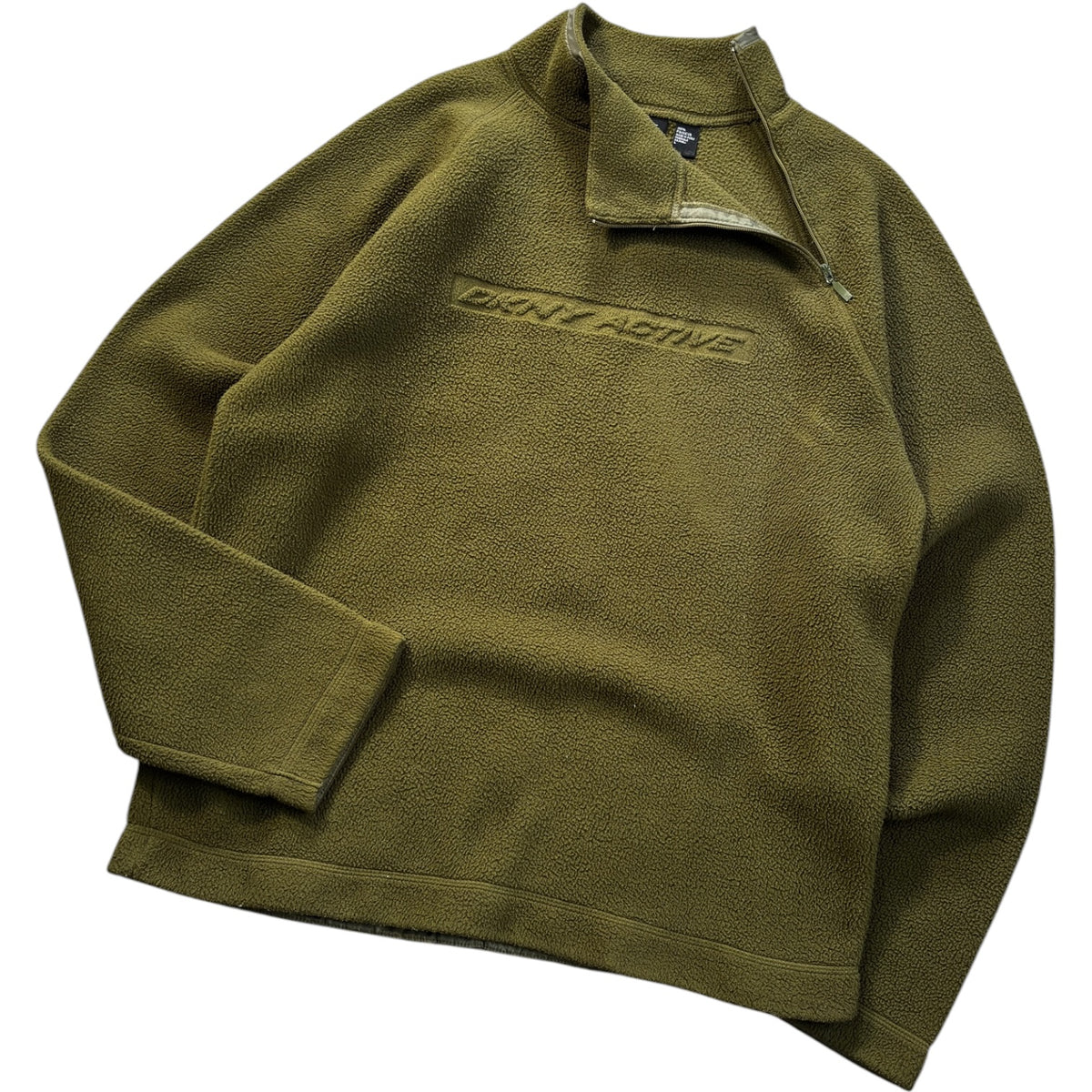 DKNY 00’s Shoulder Zip Fleece Jumper L