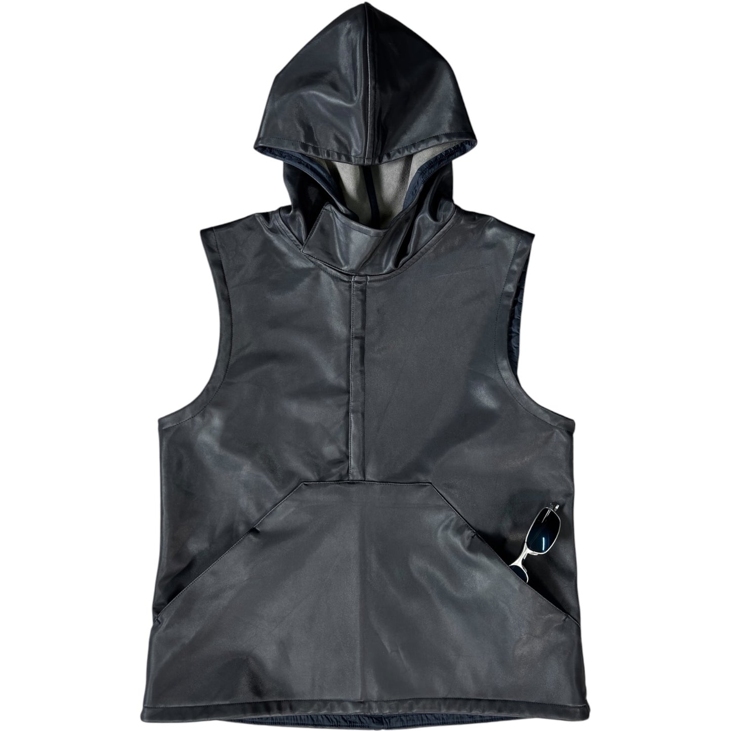 Nike 2001 Polyurethane Hooded Vest Jacket Size 14/16